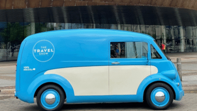 The Morris JE on show in Cardiff.