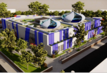 An artist's impression of what the new Madina Mosque could look like. Photo: R. Hughes Designs/LDRS.