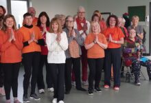 Tai Chi students at the Margaret Alexander Community Hall.