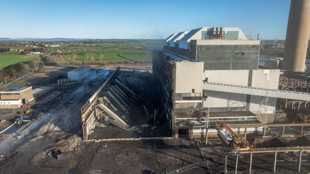 The vast turbine hall is now gone.
