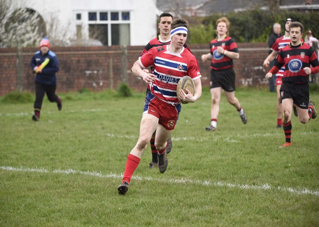 Tommy Geere, with three tries, was man of the match.