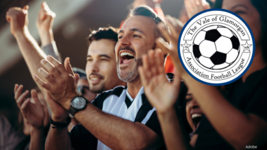 Spectators celebrating success.