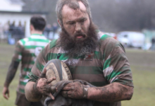 Alyn Evans weighed in with nine close-range tries   Photo: Judith Dutton.