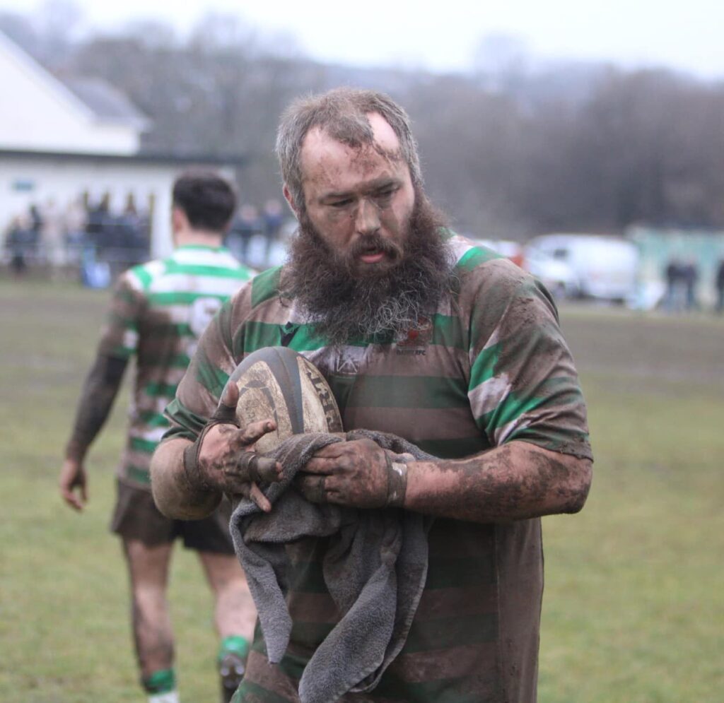 Alyn Evans weighed in with nine close-range tries   Photo by Judith Dutton.