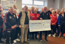 The game raised more than £1,000 for Prostrate Cymru.