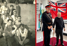 Joe Norton with Deputy Lord Lieutenant Martin Trainer JP.