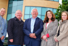 CAVC Group outside former Lloyds bank building.