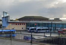 Bridgend train station.