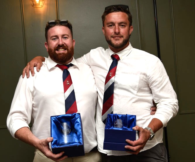 Captains’ cups cousins Connor Jones and Morgan Jones.