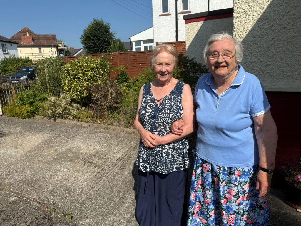 Two local ladies, both named Hazel Davies, want a bus stop at ‘Poets’ Corner’.