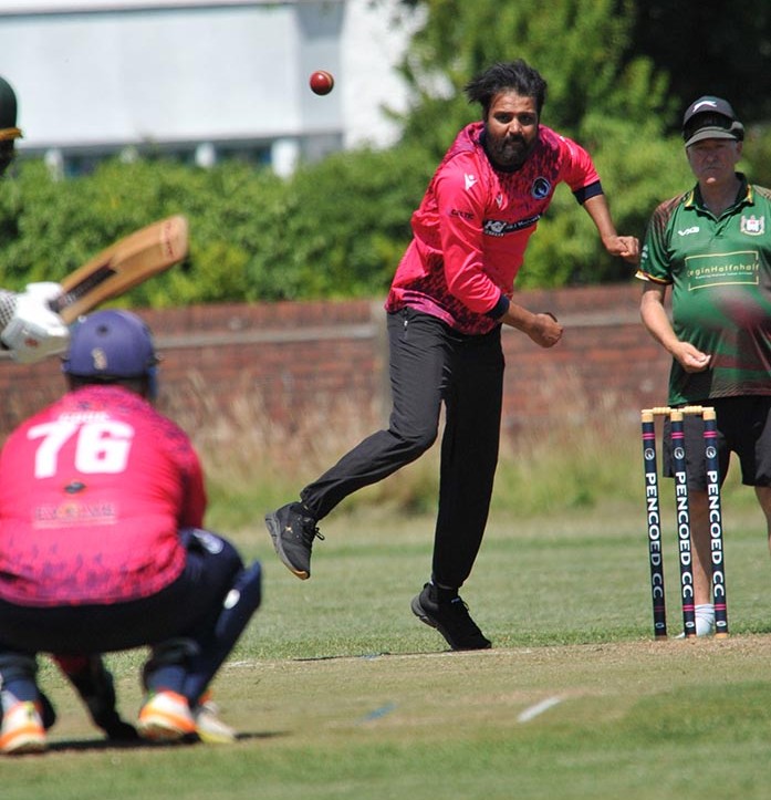 Rahul Chaudhary in action.