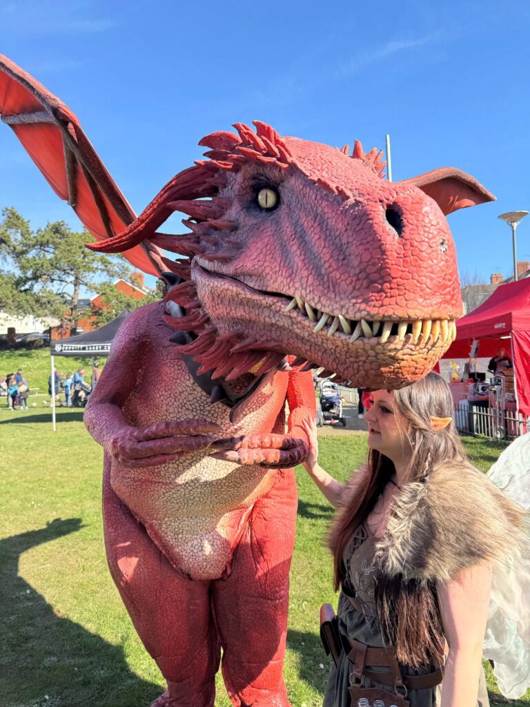 Meet a dragon at the fun day.