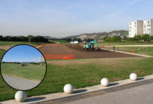 New Park, The Knap was created some 20 years ago on the site of the former Lido. Photo Tony Hodge, Geograph.
