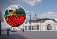 Porthcawl Grand Pavilion and inside Penarth's cinema.