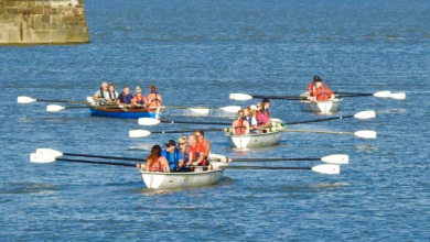 Barry sea rowers in training.