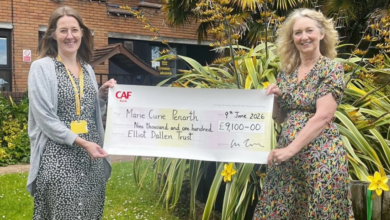 Claire Phillips from Marie Curie (left) and Jennifer Lenczner.