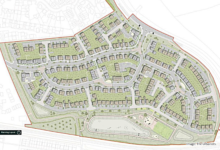 A map of the proposed development in Thoose. Image: The Urbanists.