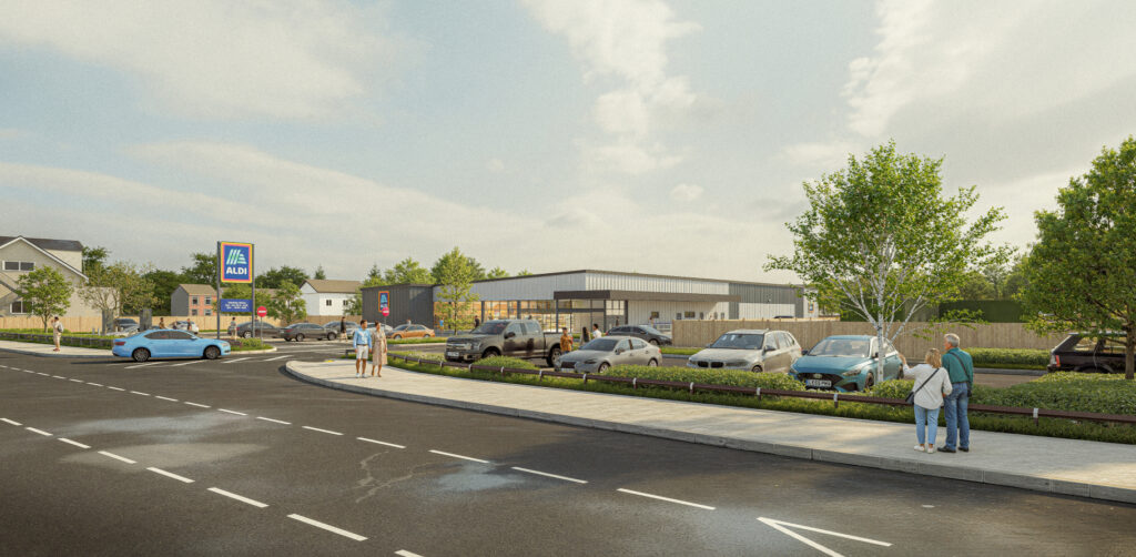An artist impression of what the new store will look like. Image by Monolith Visuals.