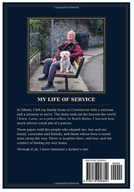 The book, My Life of Service: Always a Farmer’s Boy