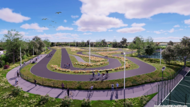 A CGI showing how a cycle circuit could look. Image by DB3 Architects.