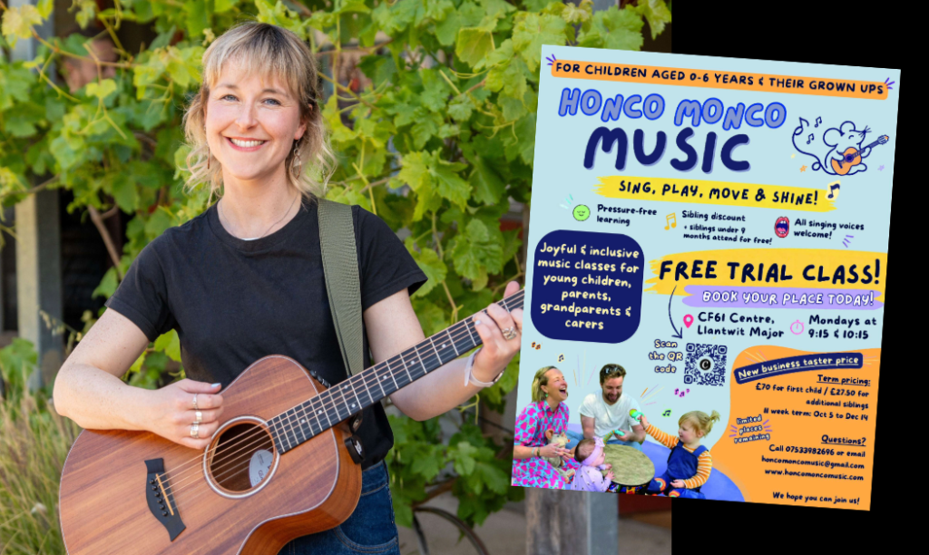Rhian McKernan brings Honco Monco Music to Llantwit Major.