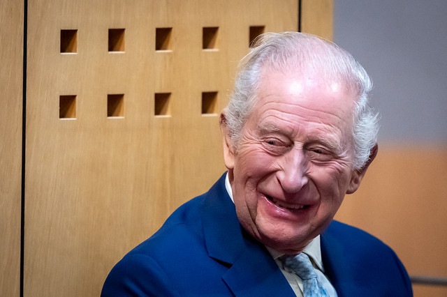 | King Charles III in the Senedd Siambr. Photo: Welsh Parliament.