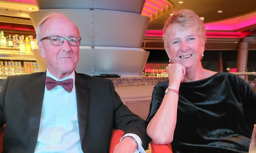 Terry and Lorraine enjoying the delights of travelling.